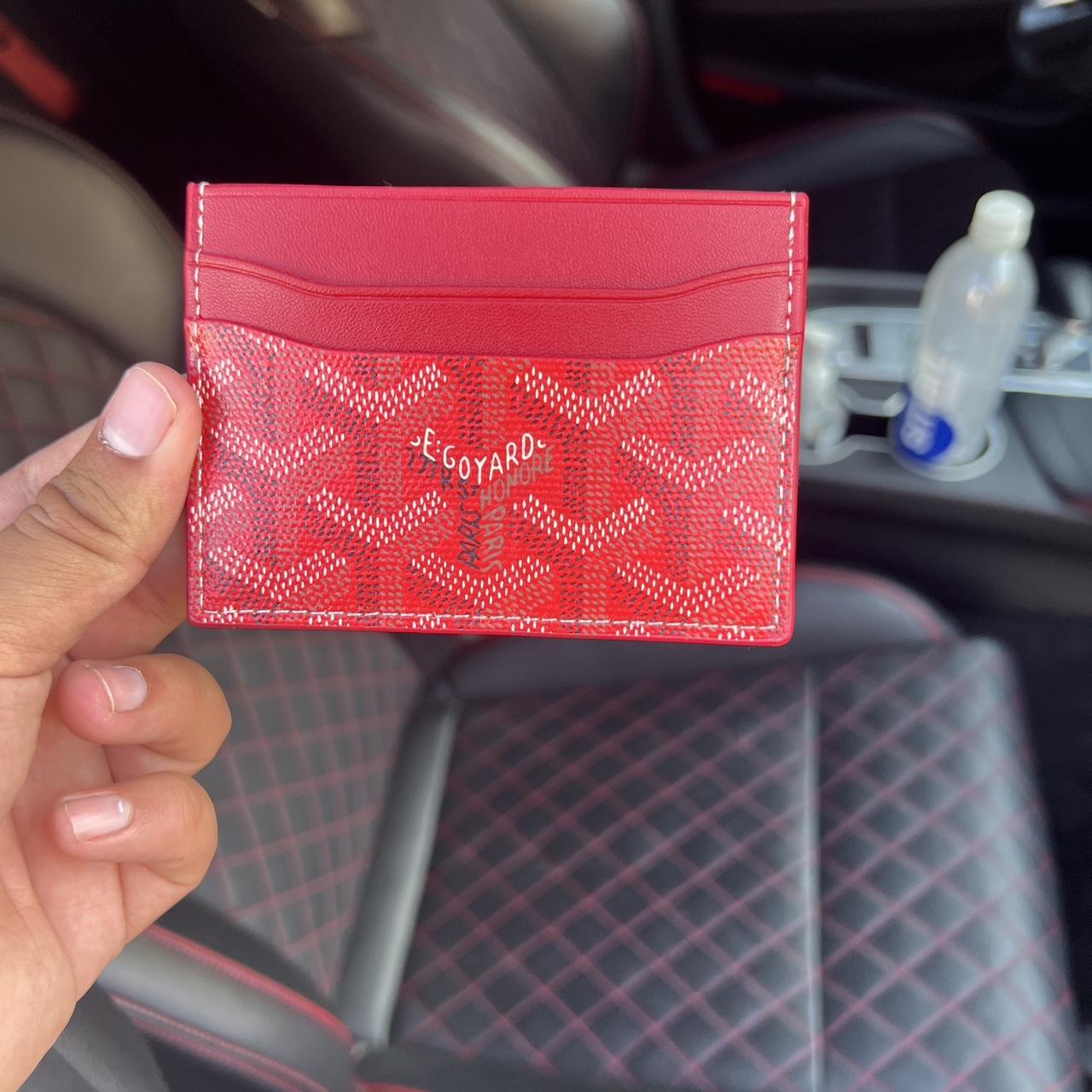 Goyard Men s Red Wallet purses Depop goyard-men-s-red-wallet-purses-depop