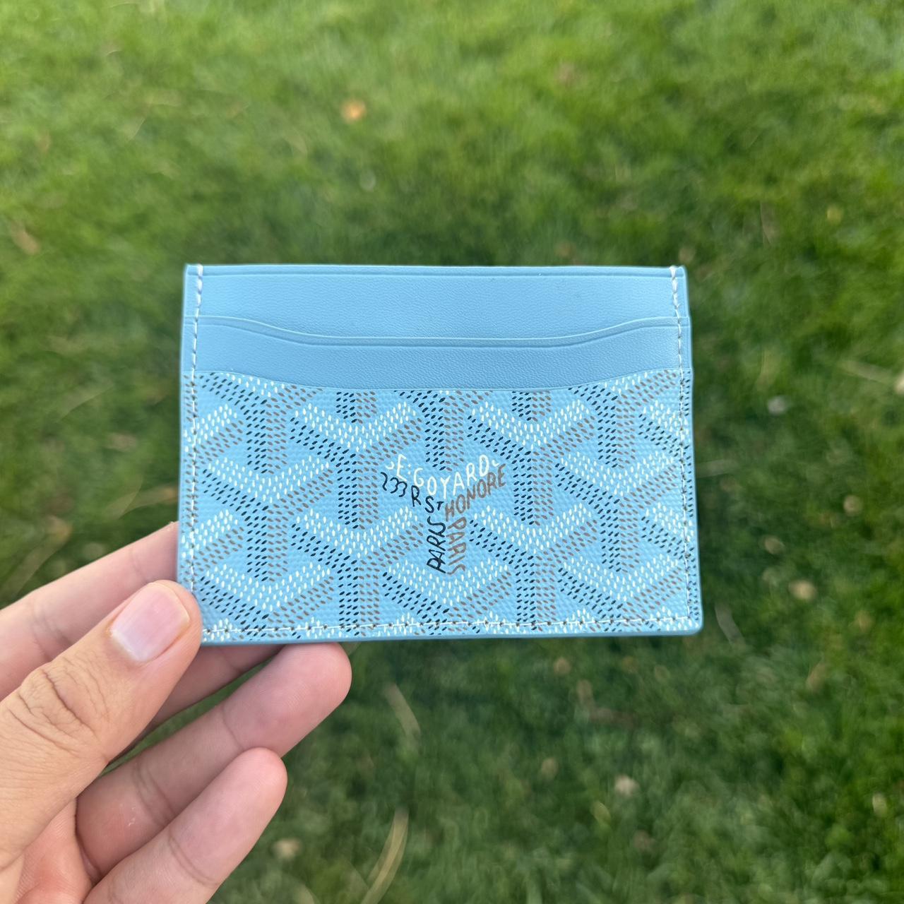 Lovely Authentic blue Goyard pouch from handbag. Has - Depop