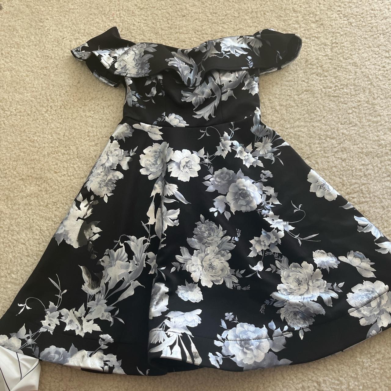 Windsor Women's Black and Grey Dress | Depop