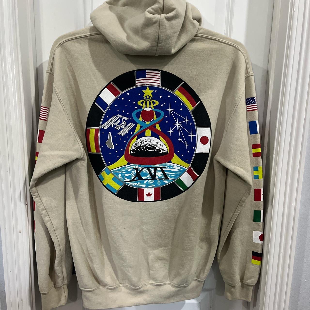 NASA light brown/cream jacket with Flags no flaws Depop
