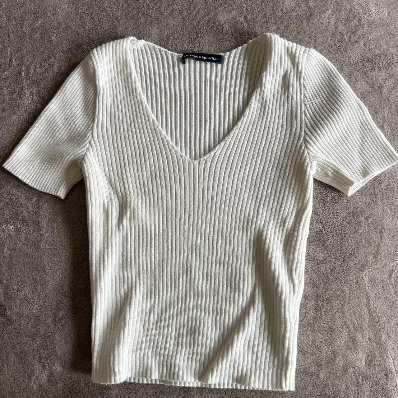 V Neck Brandy Melville Rainbow Sweater Brandy Melville Women's