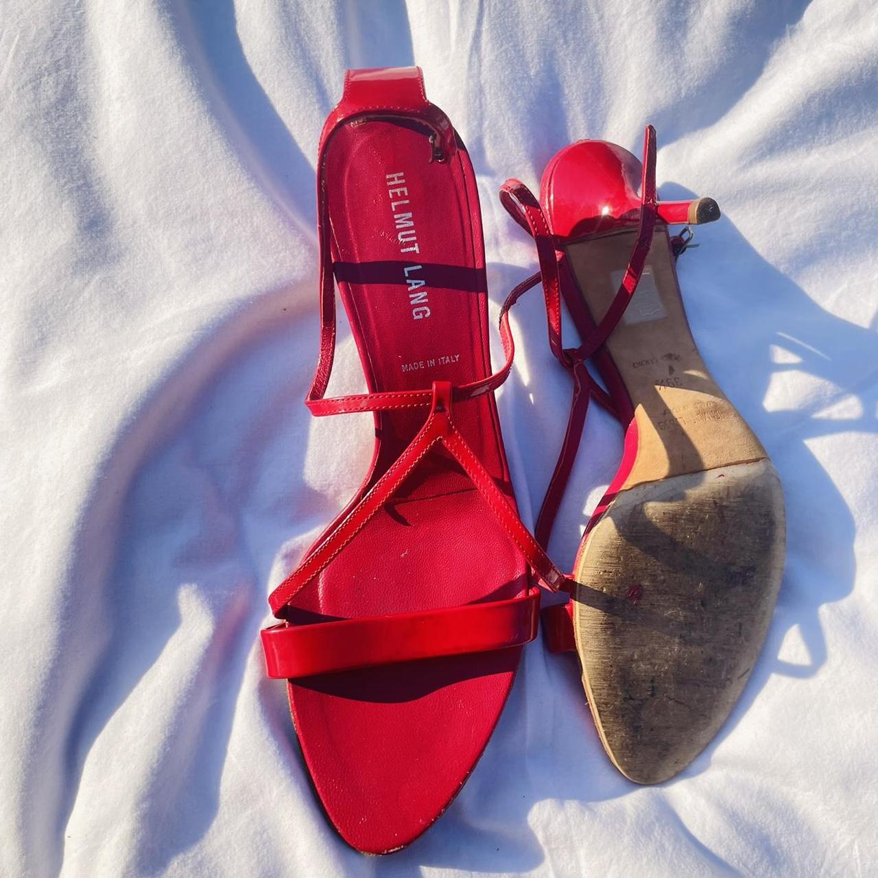 Vintage Helmut Lang stappy heels sandals. Looks... - Depop