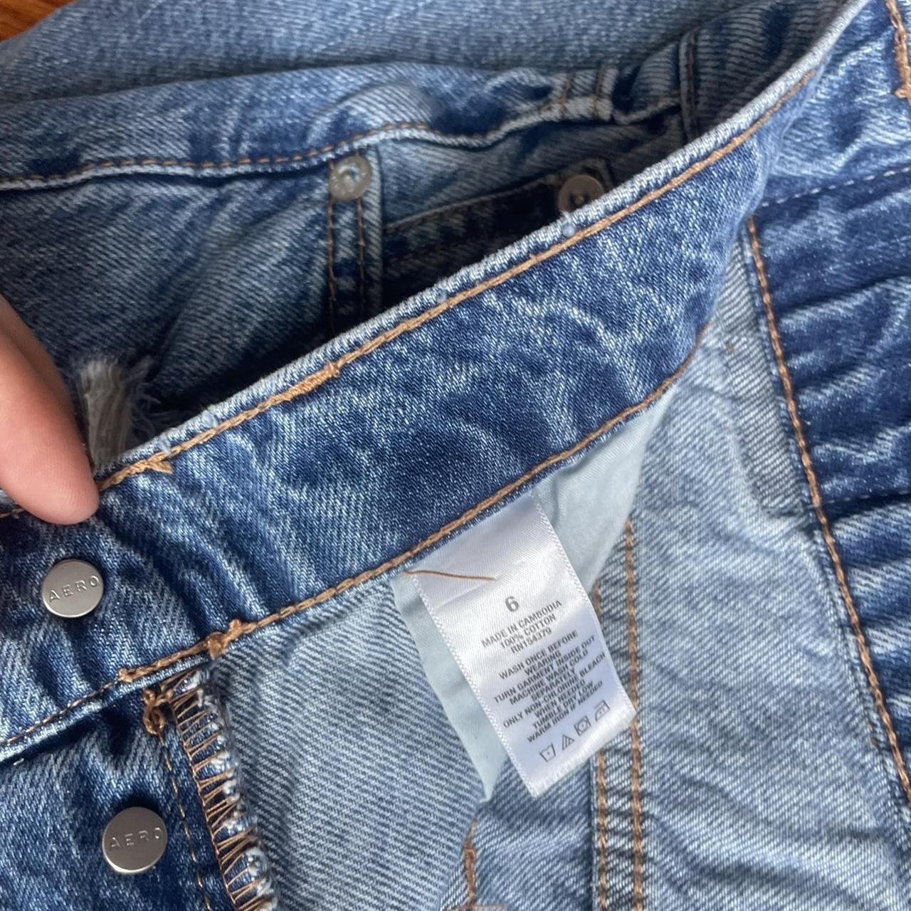 AEROPOSTALE 90's baggy jeans with holes high - Depop