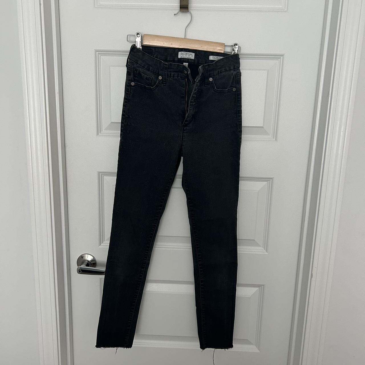 Size 4 black jeans could fit a 2! distressed at... Depop