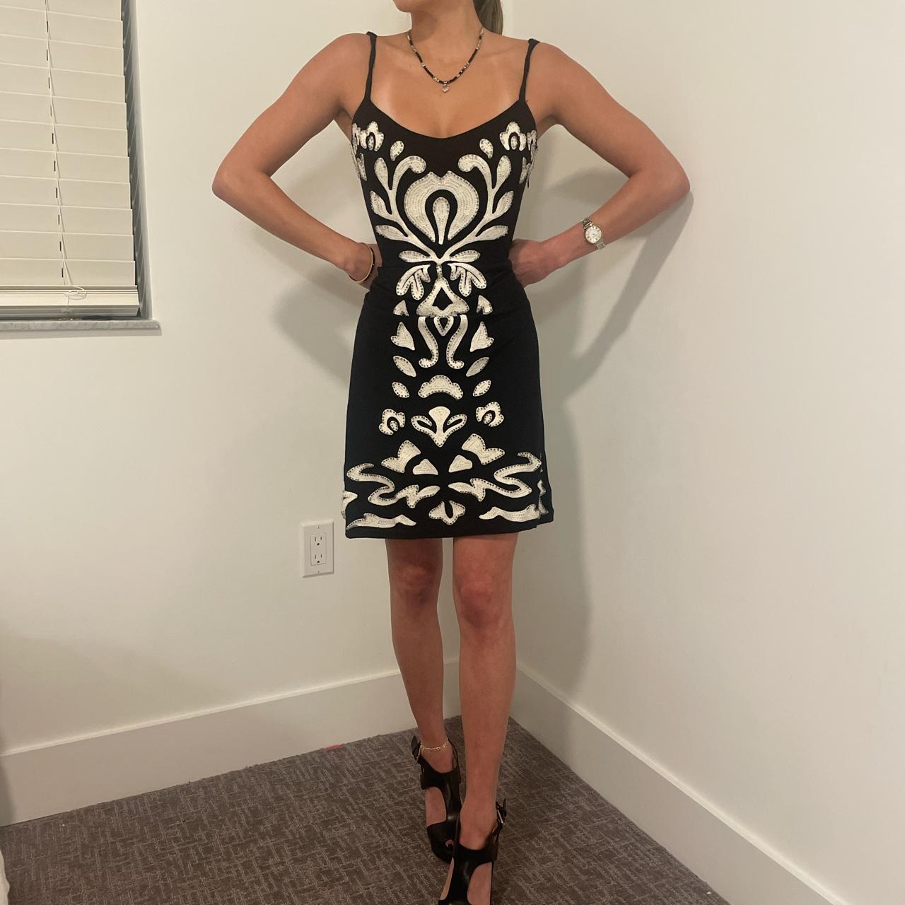 INC International Concepts Women's Black and White Dress