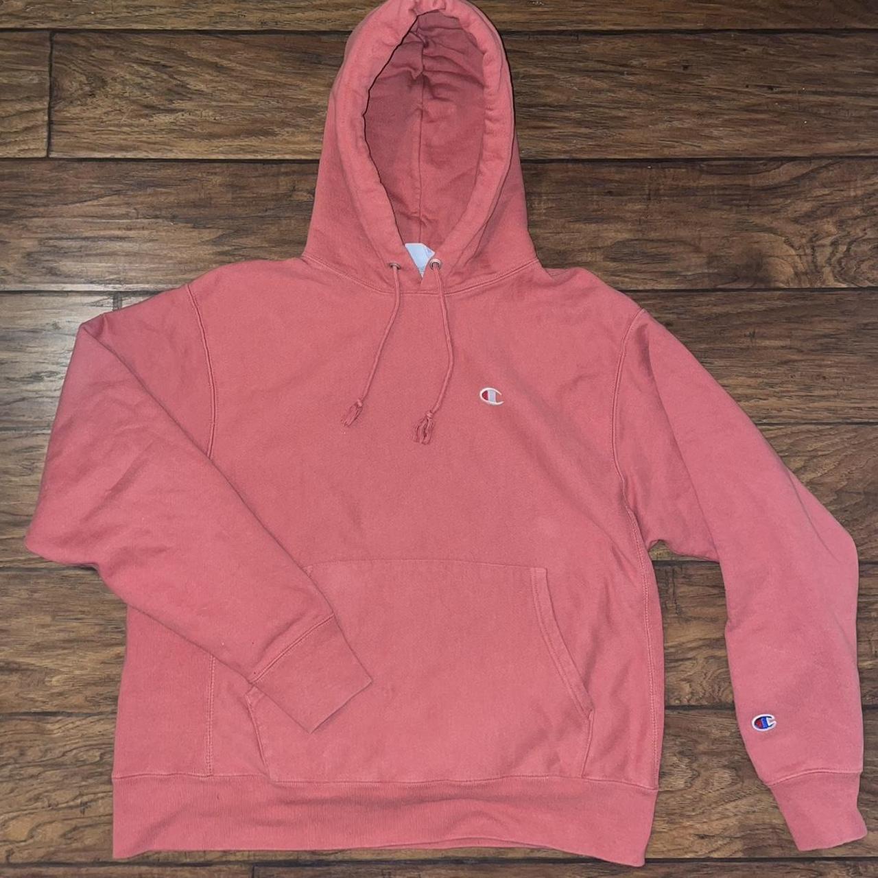 Salmon pink champion sales hoodie