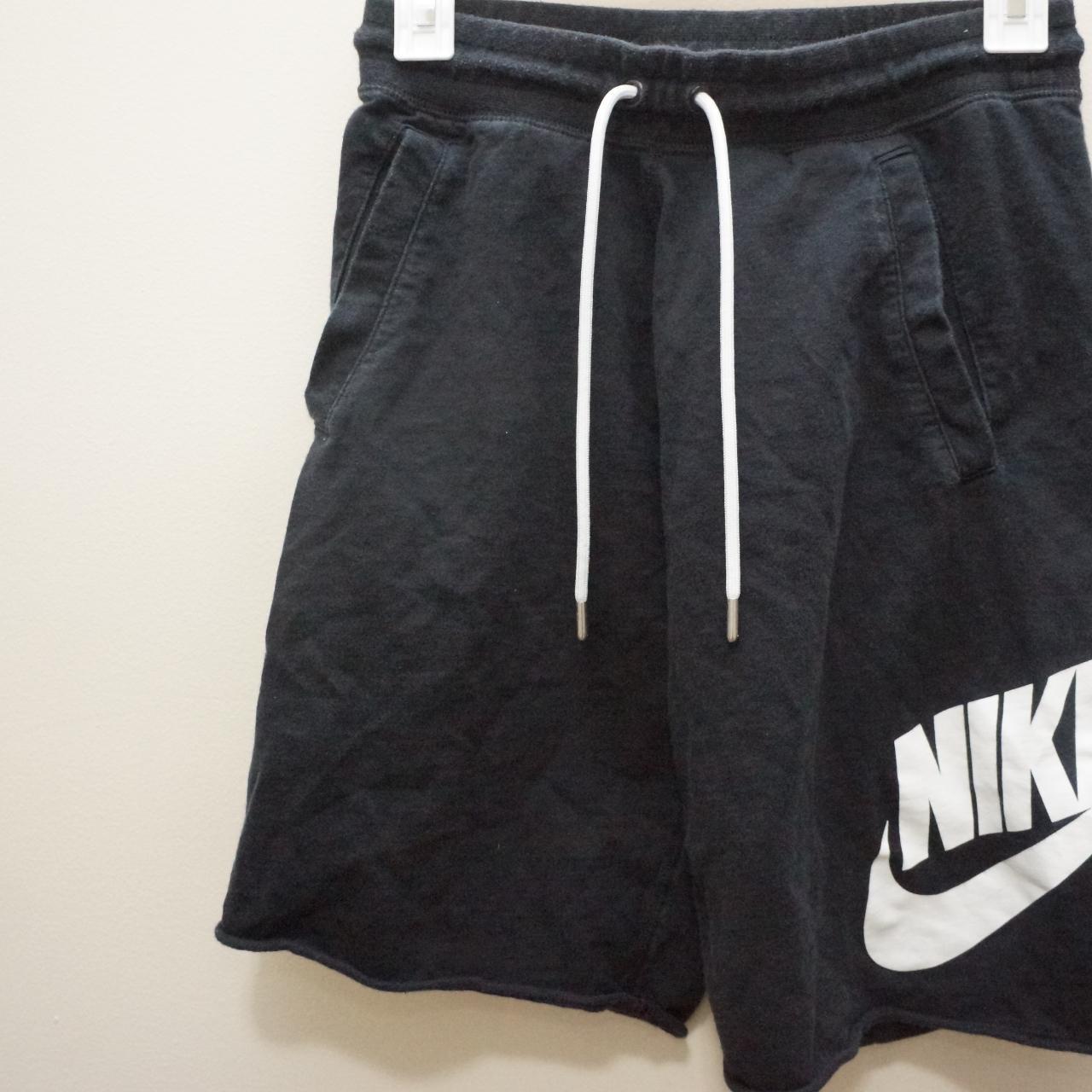mens black nike sweat shorts