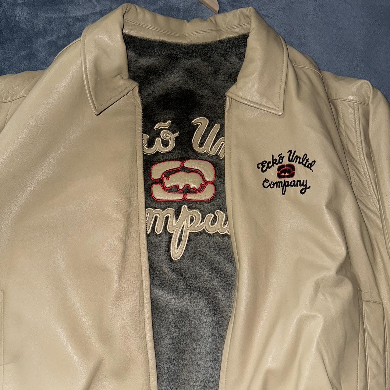 Super rare ecko leather jacket. This jacket is in. Depop