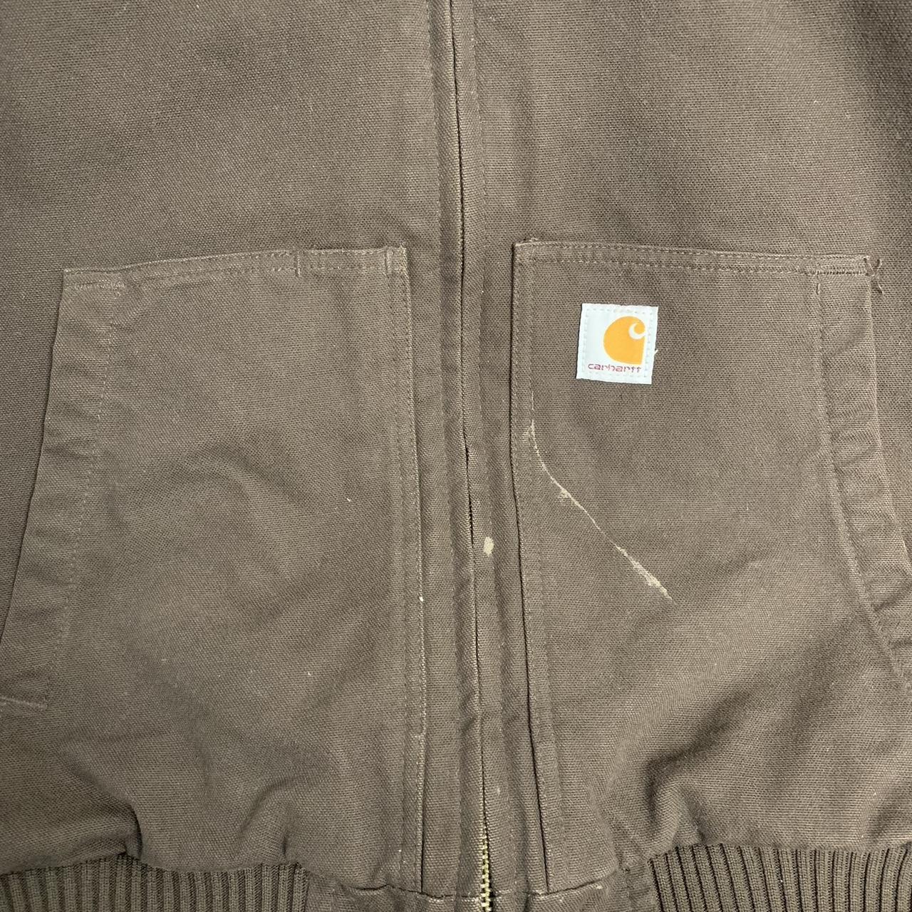 Carhartt Hooded Jacket RN# 14806 Men Size L Two... - Depop