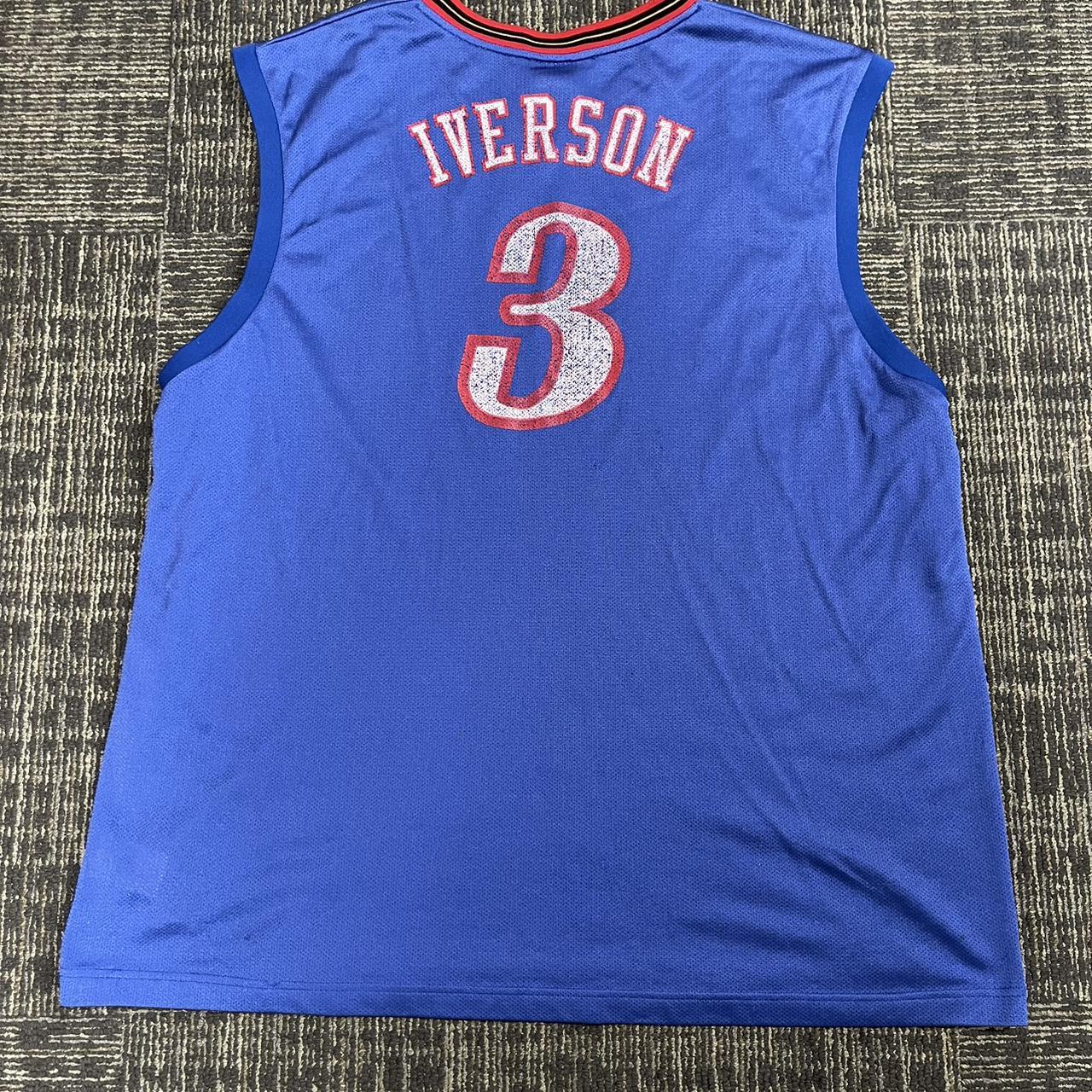 -Allen Iverson Sixers Jersey (Size: 2xl but can be... - Depop