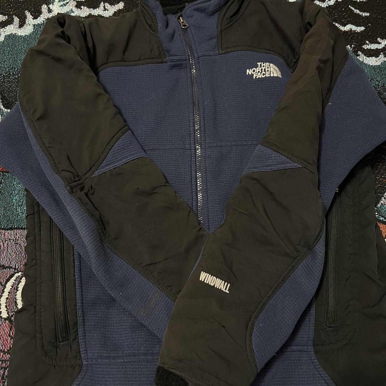 The north face dark blue jacket Some staining and... - Depop