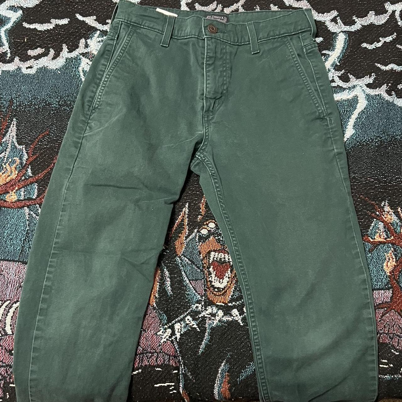 Green skinny Levi’s - Depop