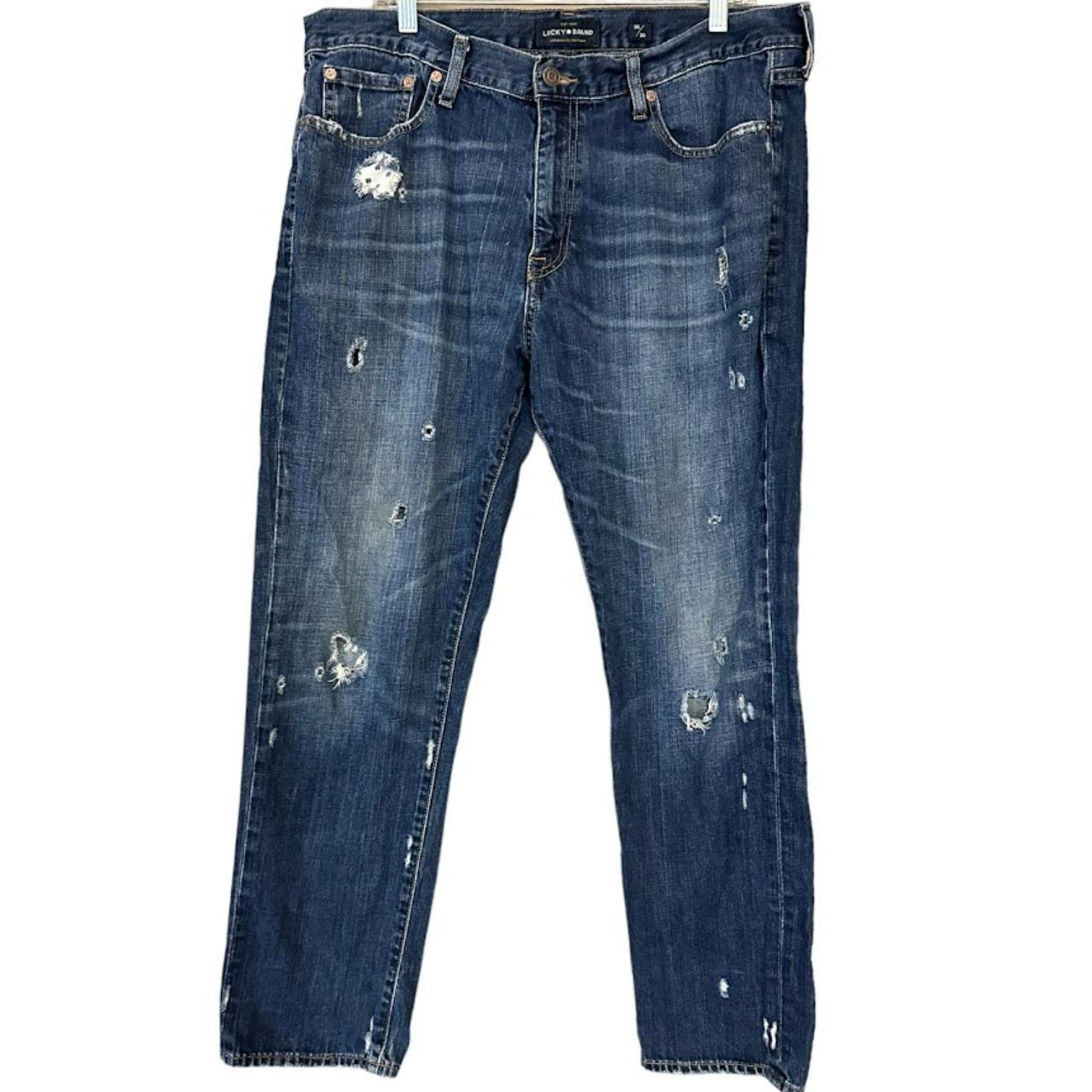 Lucky Brand Jeans 410 Athletic Slim Fit Distressed - Depop
