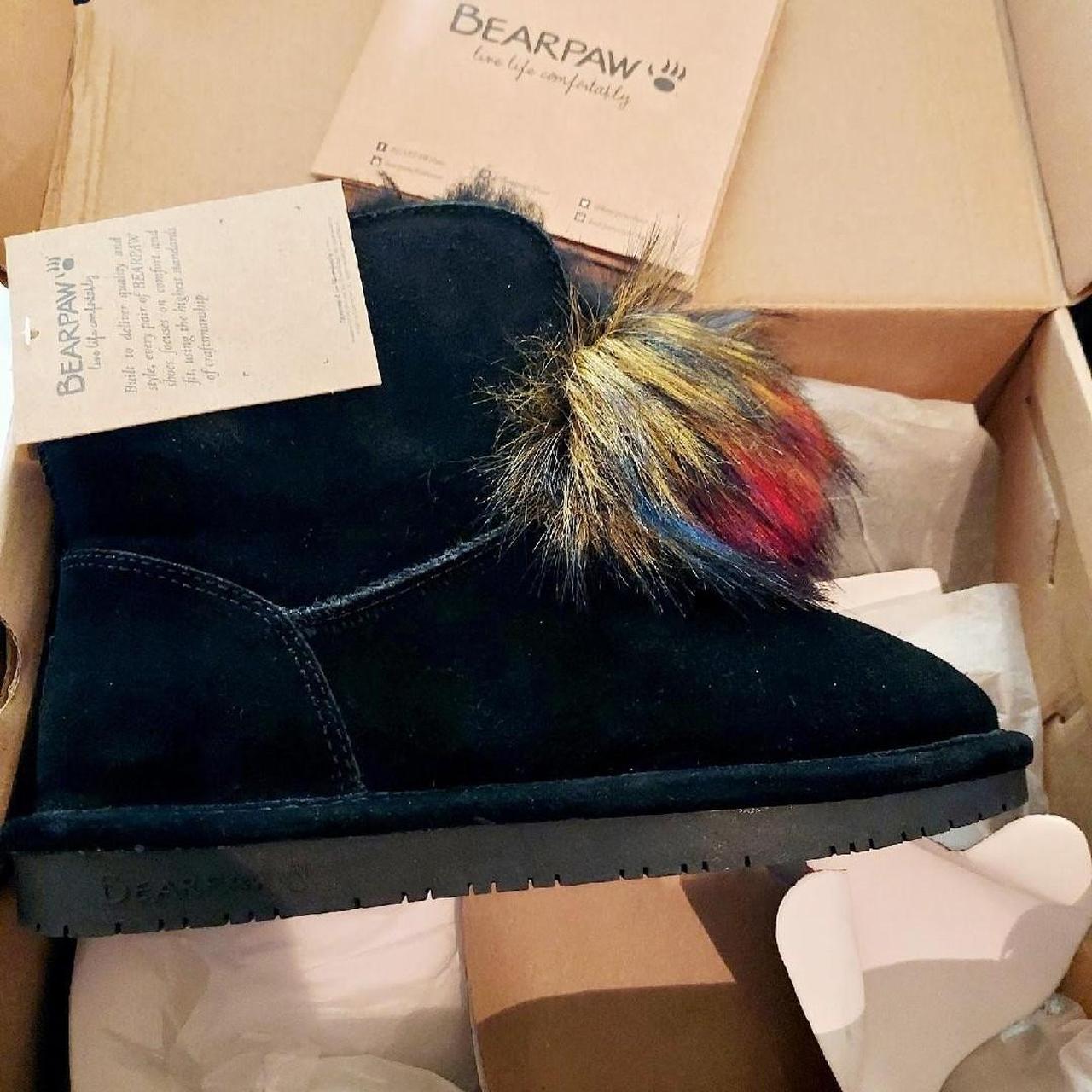 Bearpaw boots 2024 with pom poms