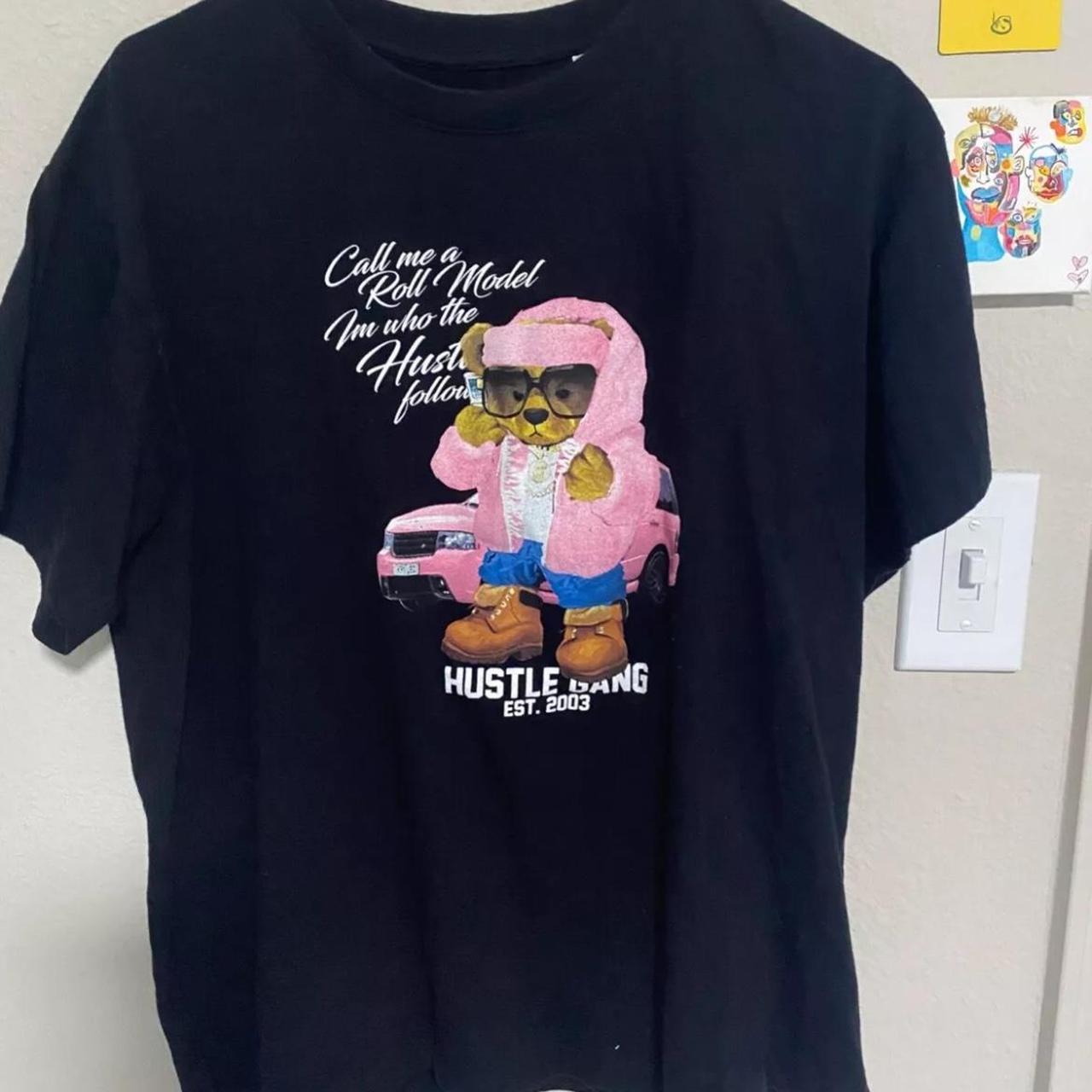 hustle gang bear tee