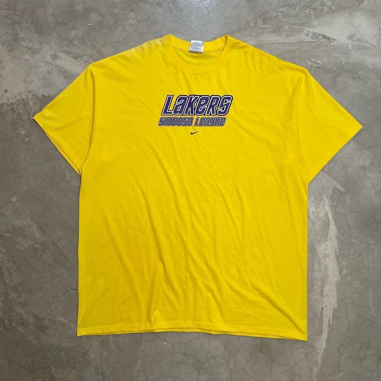 Vintage Los Angeles Lakers Nike Center Swoosh - Depop