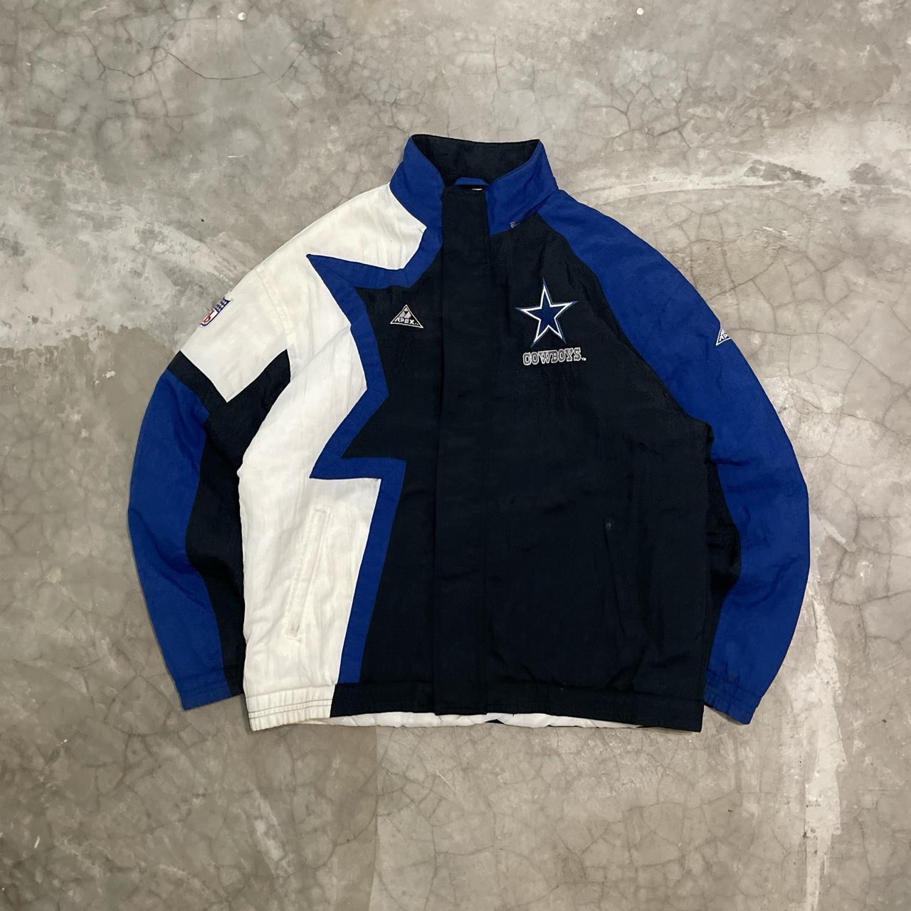 Vintage Dallas Cowboys Apex One Jacket With Hood - Depop