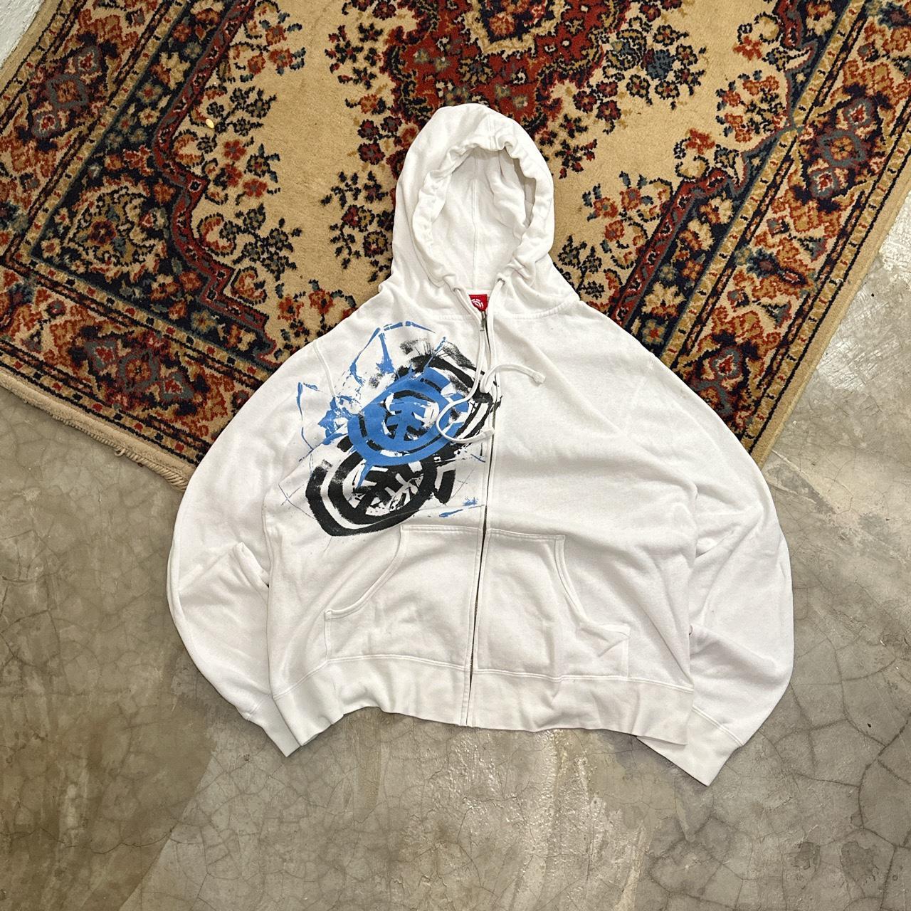 Vintage Y2K Element Skate Zip Up Hoodie SizeL... Depop