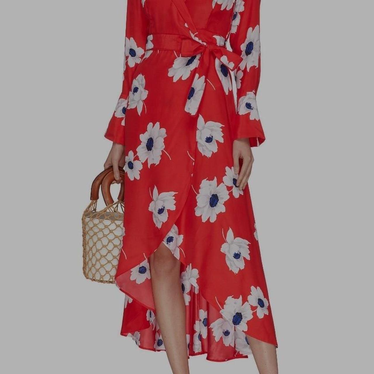 Equipment Women's Red Dress Depop