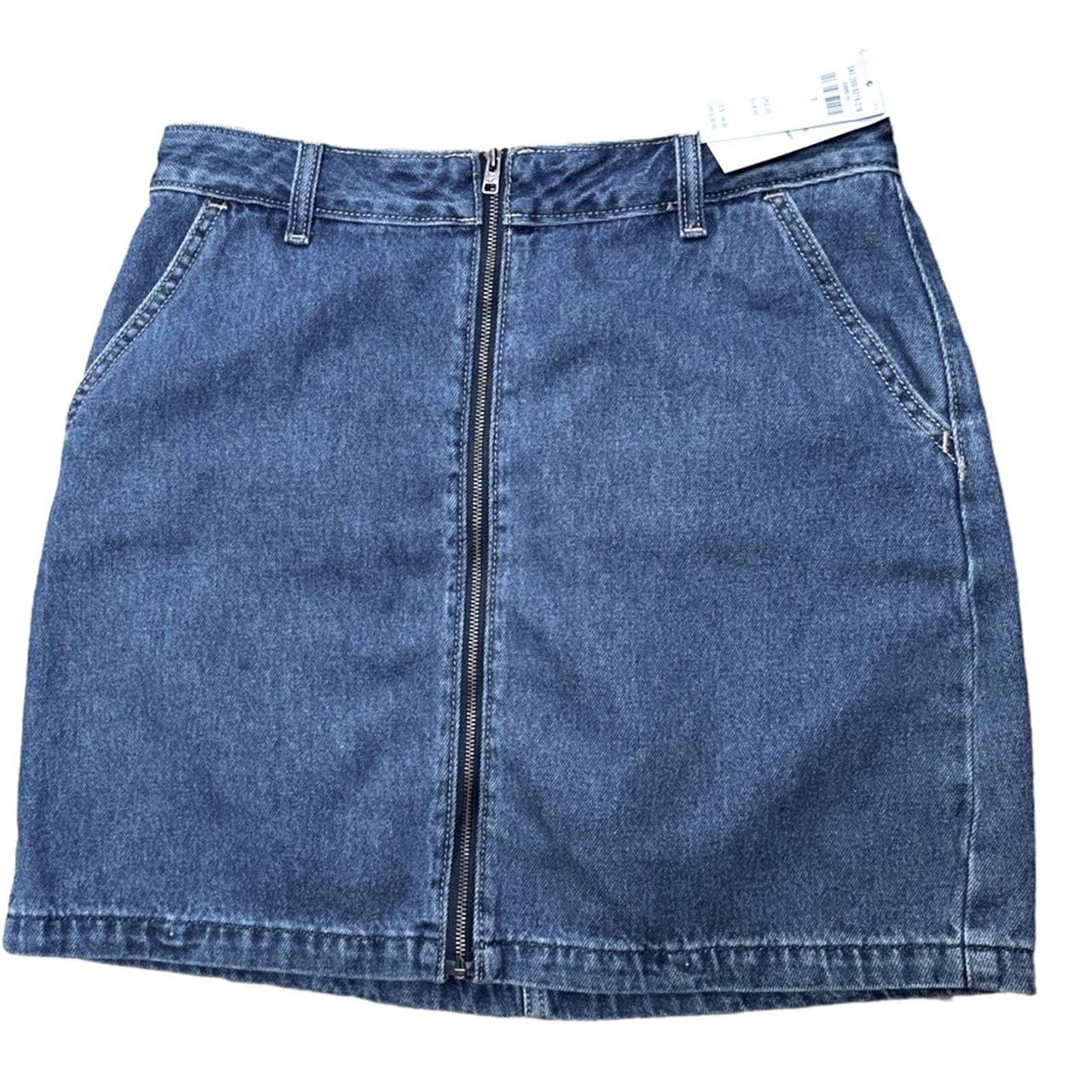 Long blue jean skirts hollister hotsell