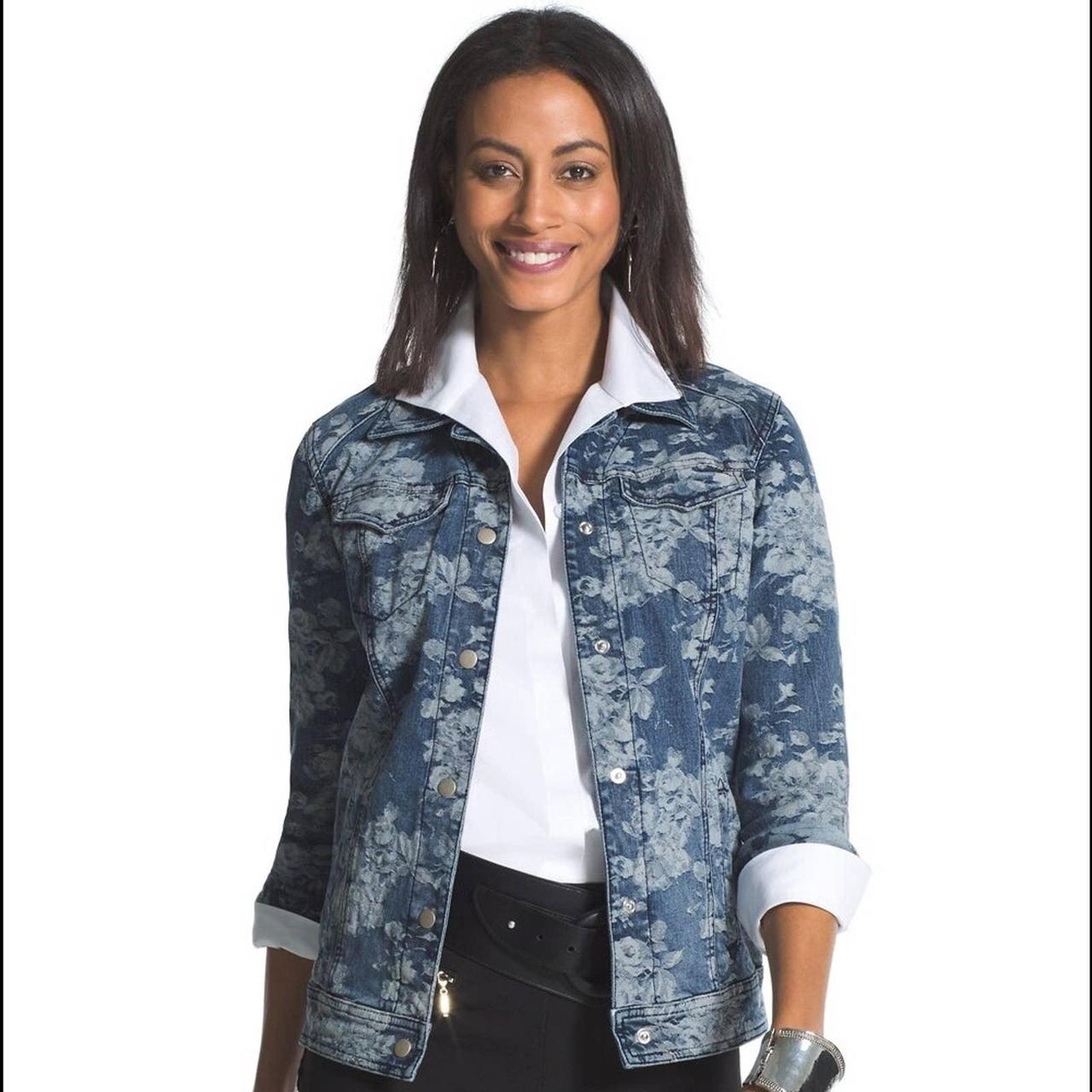 Chicos jacquard outlet jacket