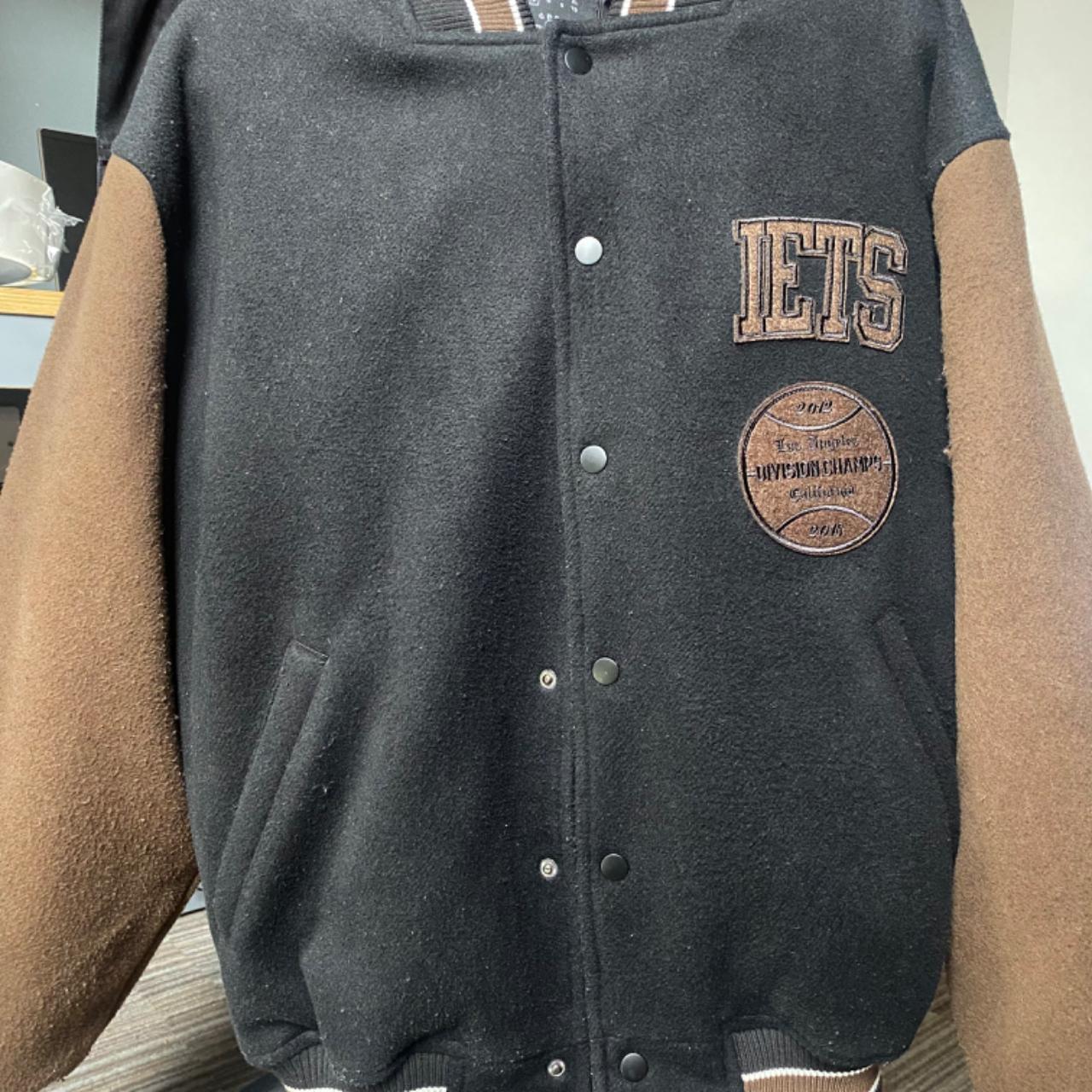 Urban Outfitters oversized Varsity Jacket in Brown... Depop