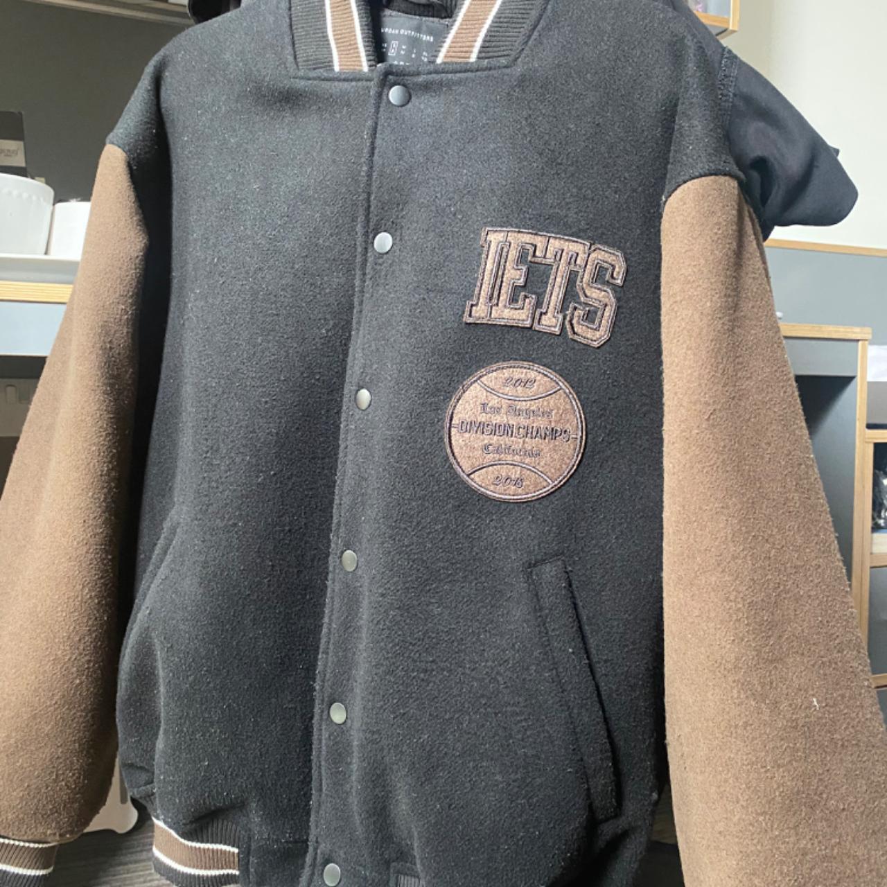 Urban Outfitters oversized Varsity Jacket in Brown... Depop