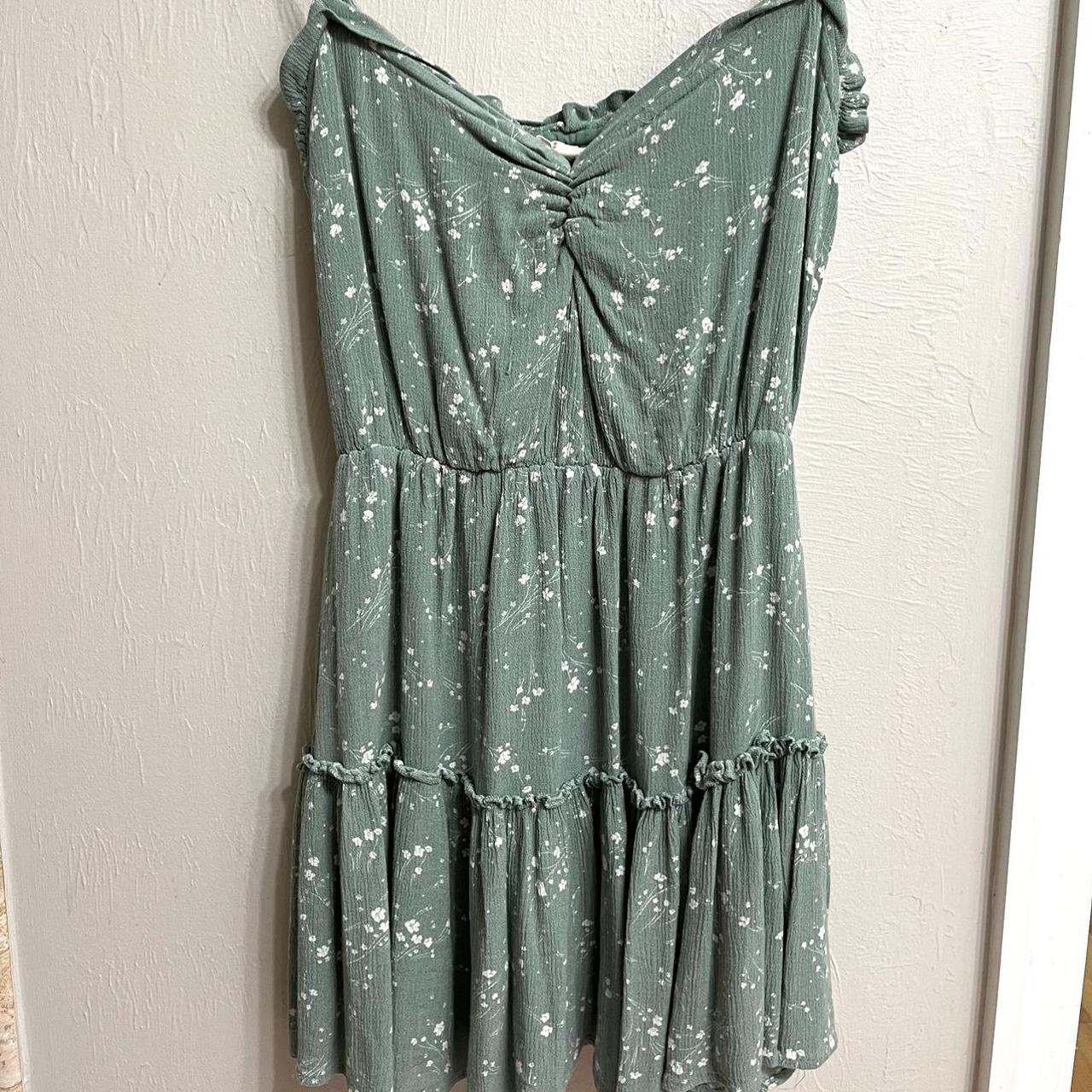 PacSun Women's Green Dress | Depop