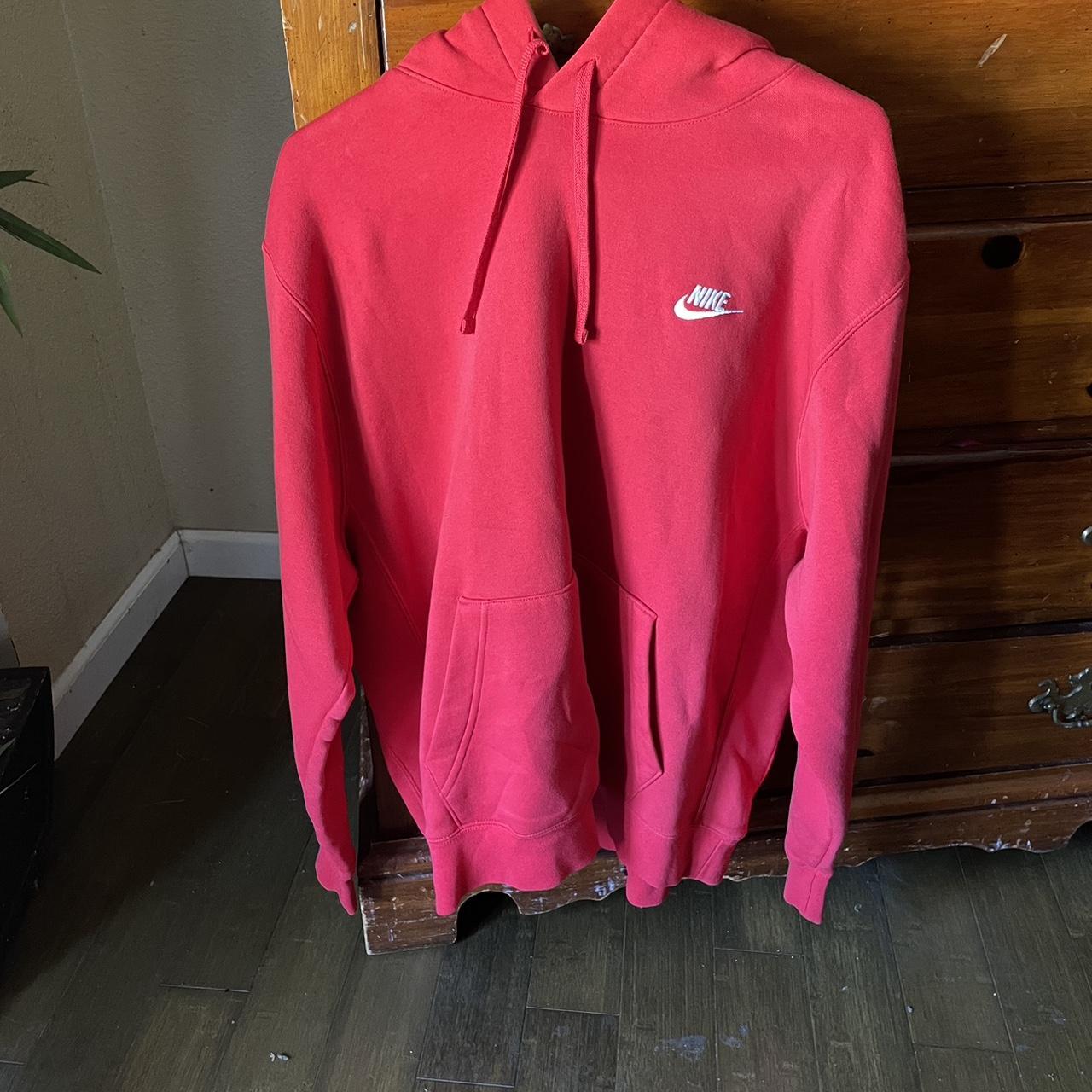 Nike Men's Red Hoodie | Depop