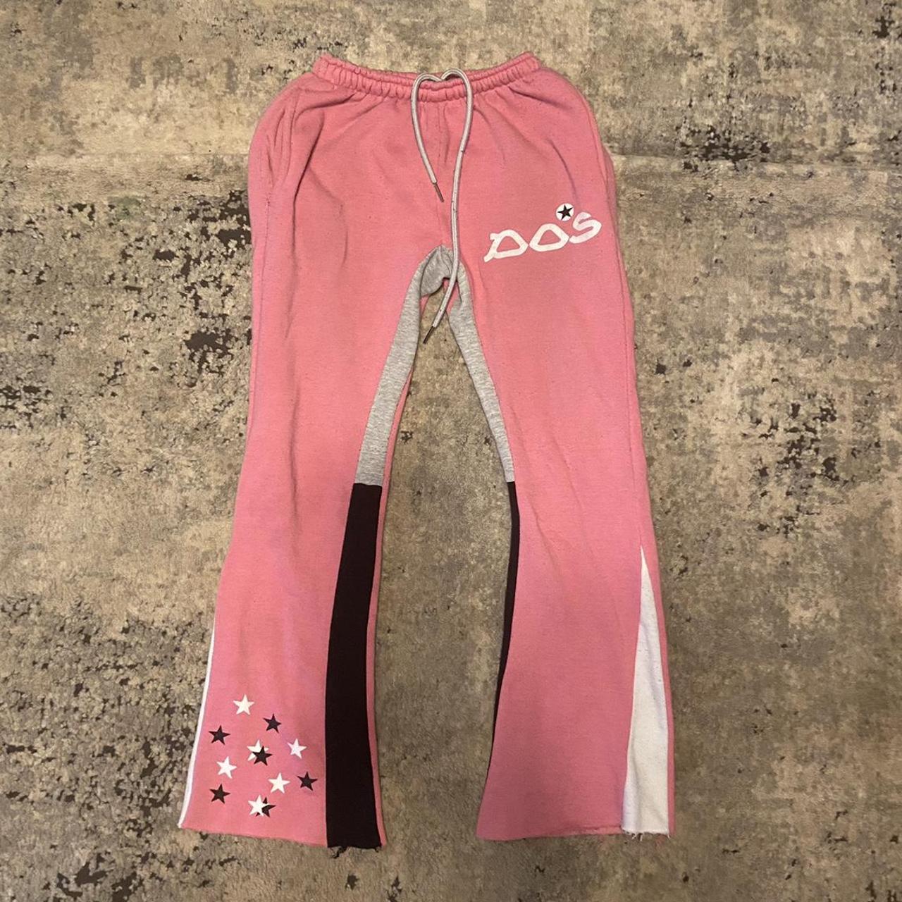 DOS ATL PINK FLARED SWEATS - Depop