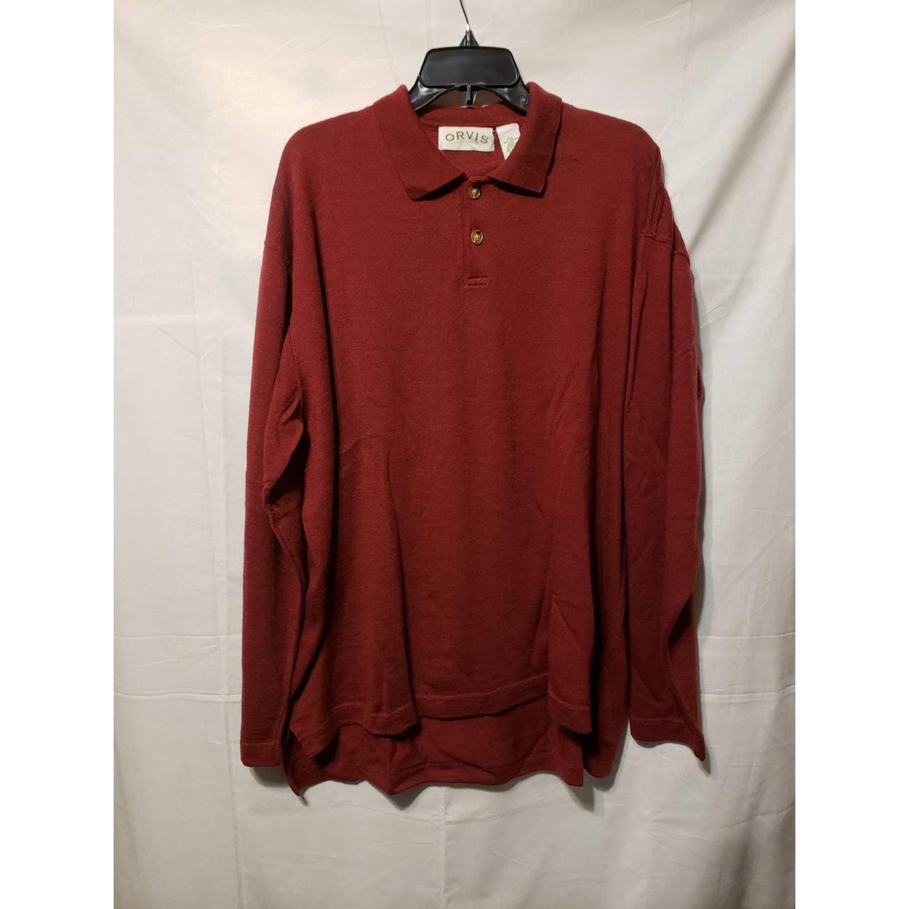 Orvis Men's Red Jumper | Depop