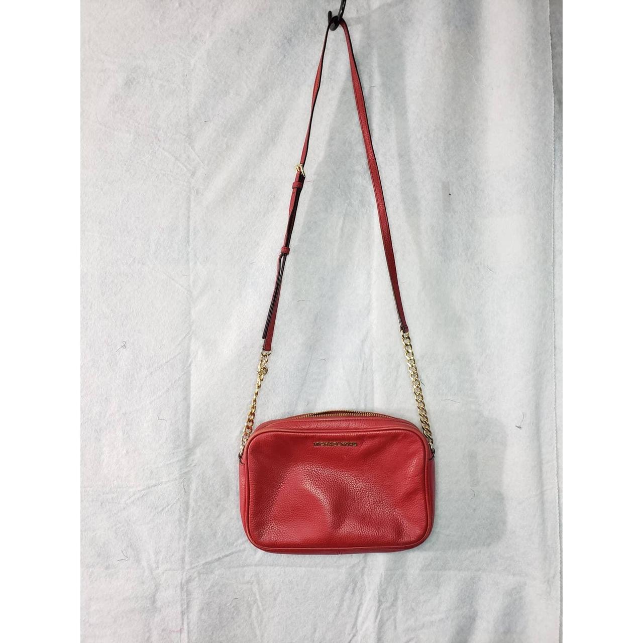 Red small Michael Kors shoulder bag crossbody purse. - Depop