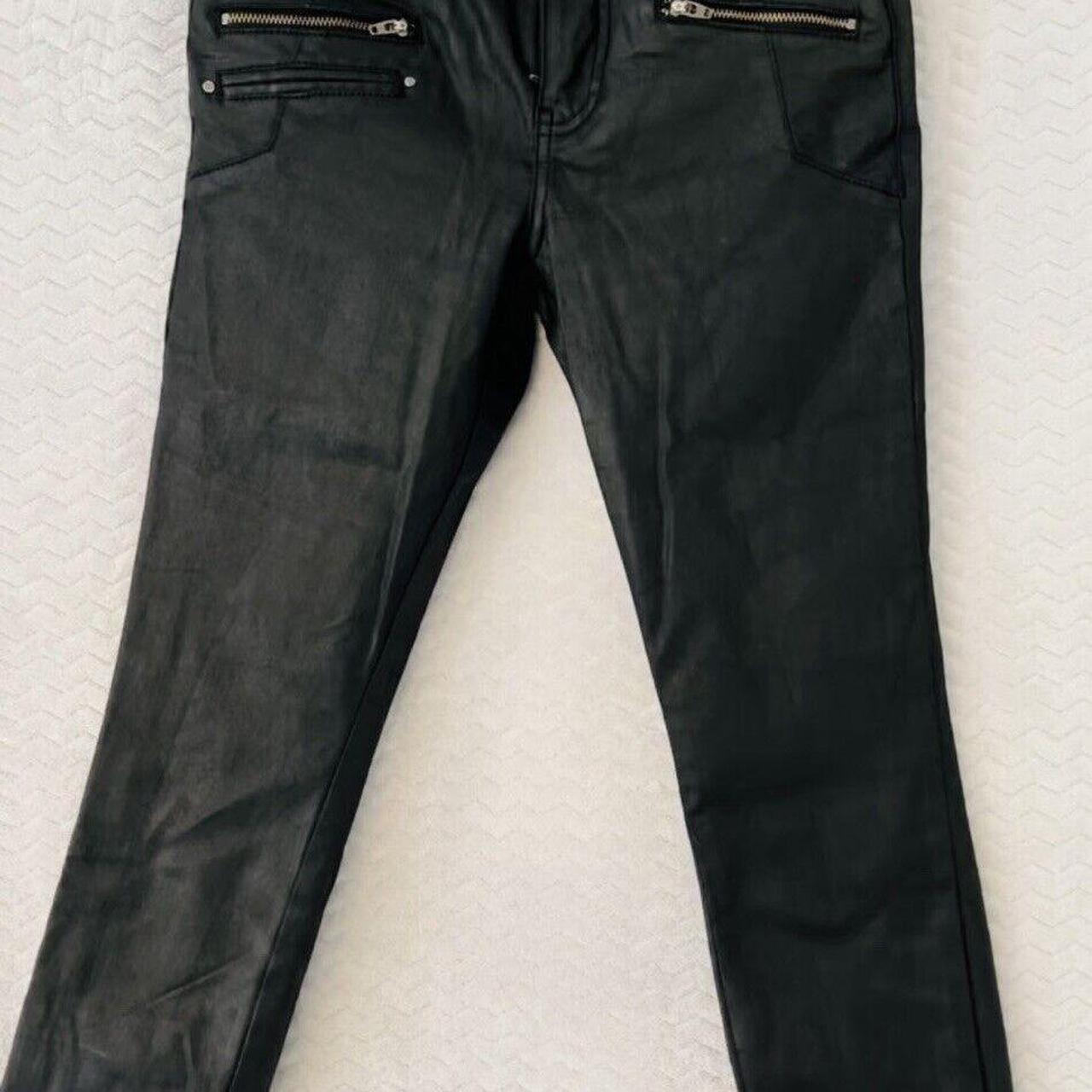 Mint Velvet Faux Leather Look Trousers Skinny Fit Depop