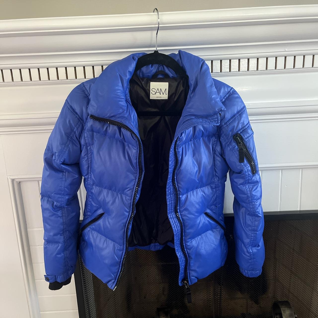 Girl’s Blue SAM Jacket - Size 14 - Depop