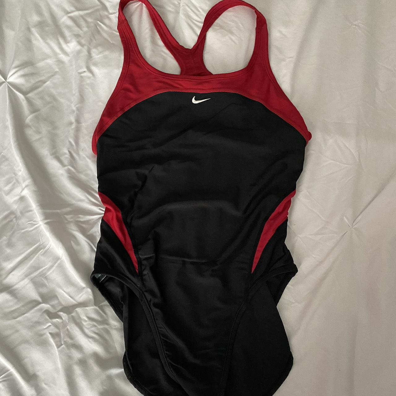 Red nike bathing suit on sale