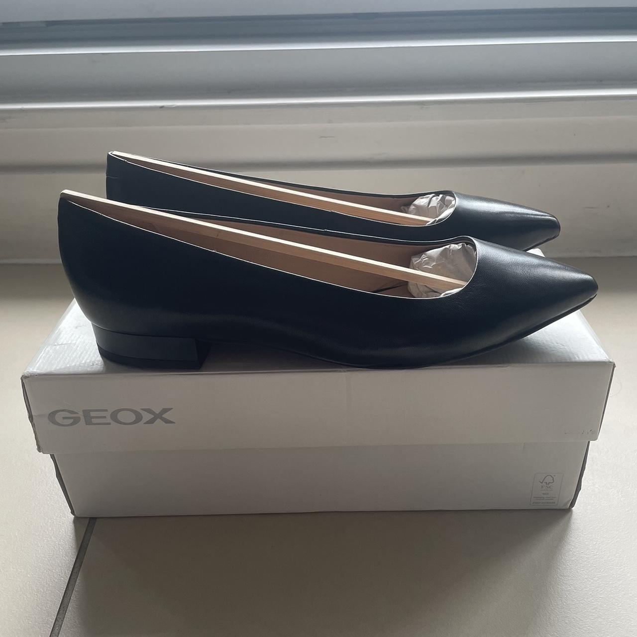 Geox black ballet flats - Depop