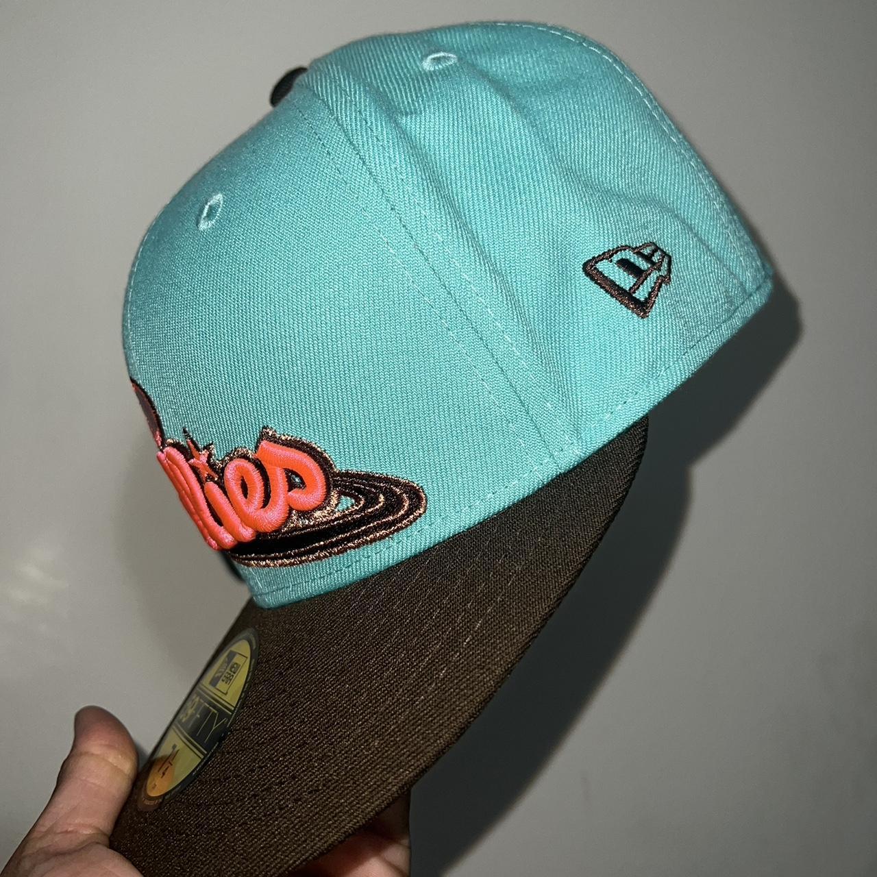 Florida marlins baseball hat double color way teal - Depop