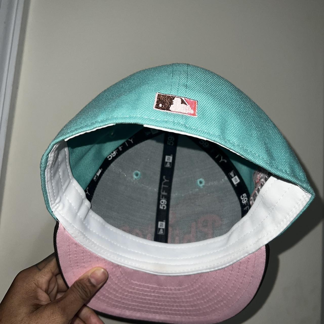 Florida marlins baseball hat double color way teal - Depop