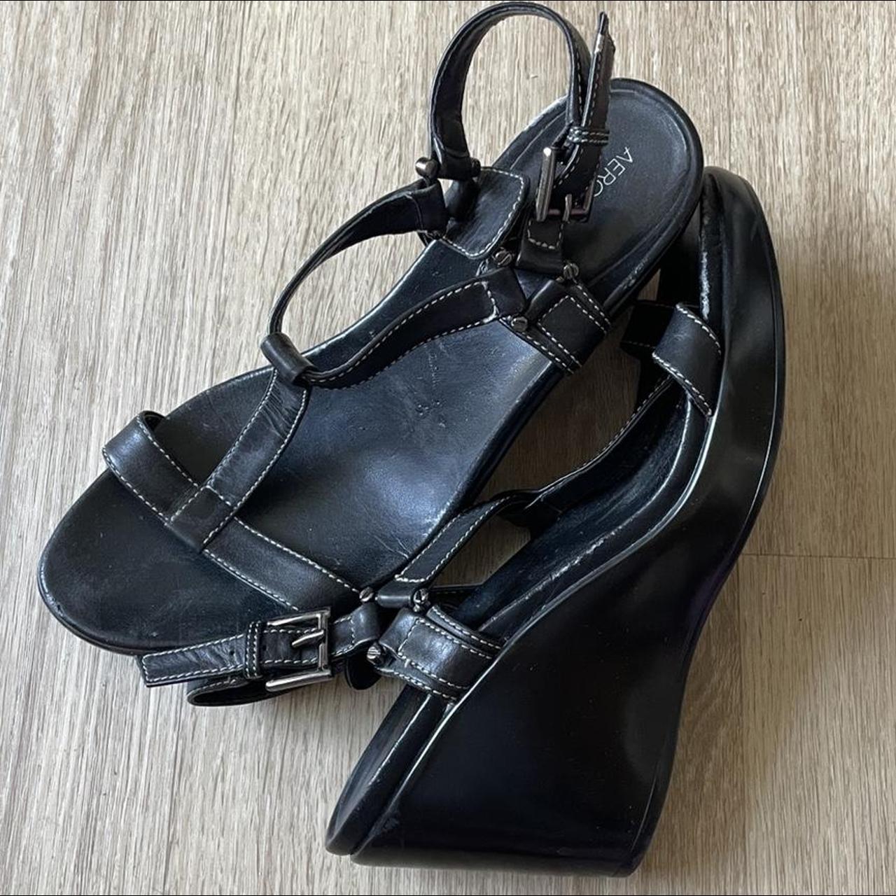 Aerosoles Women's Black and White Sandals