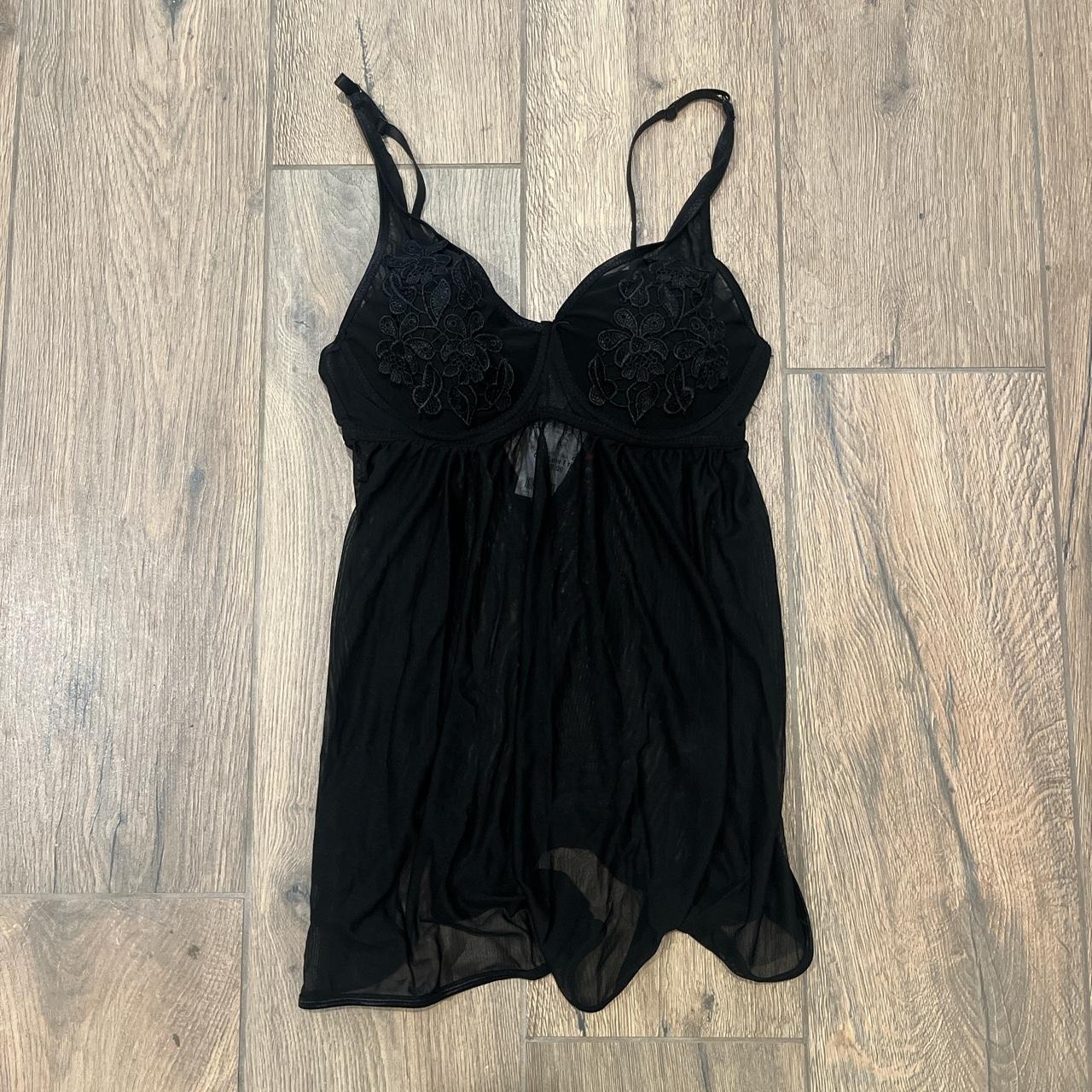 cute black lingerie top It’s a size large in... - Depop