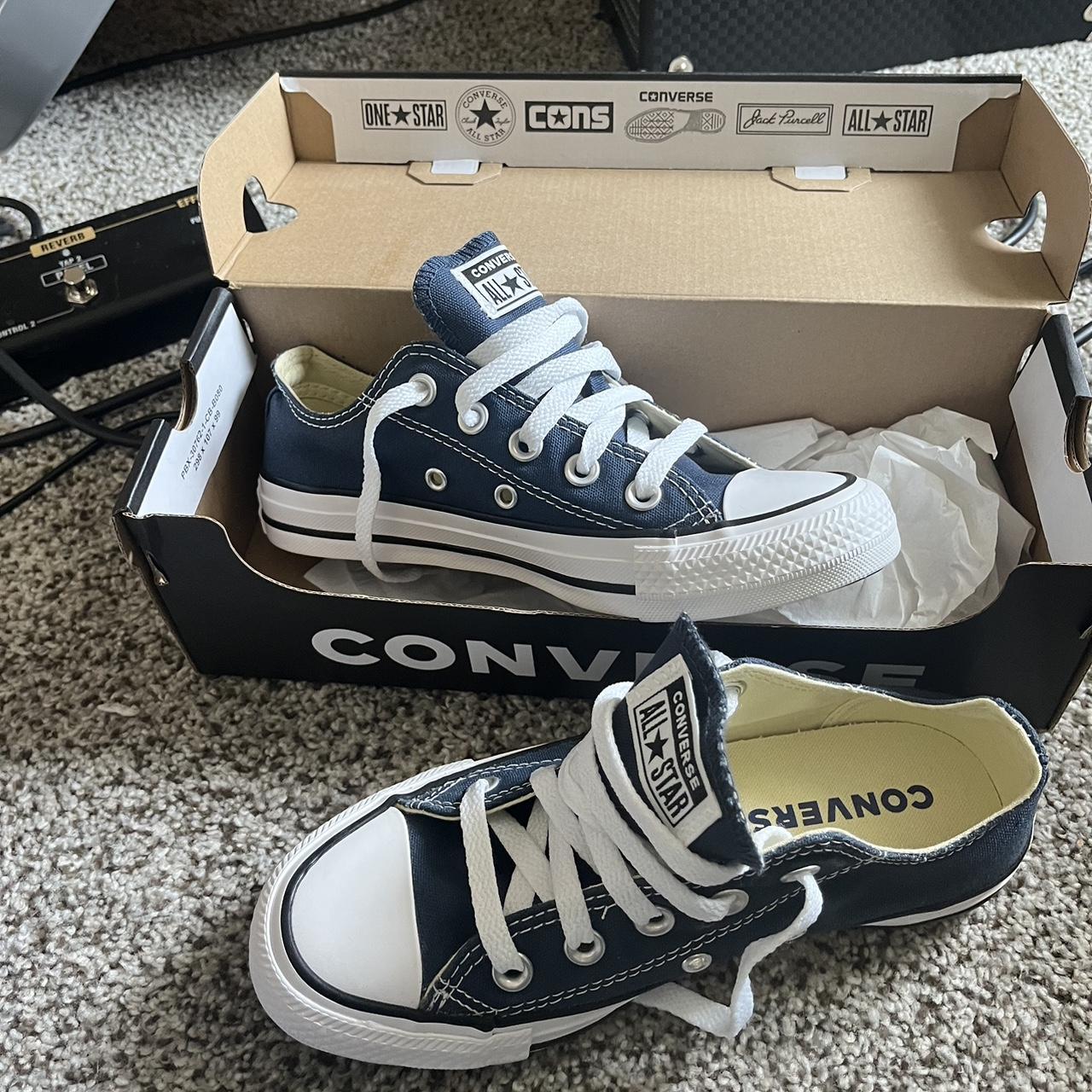 Navy blue cheap converse boots