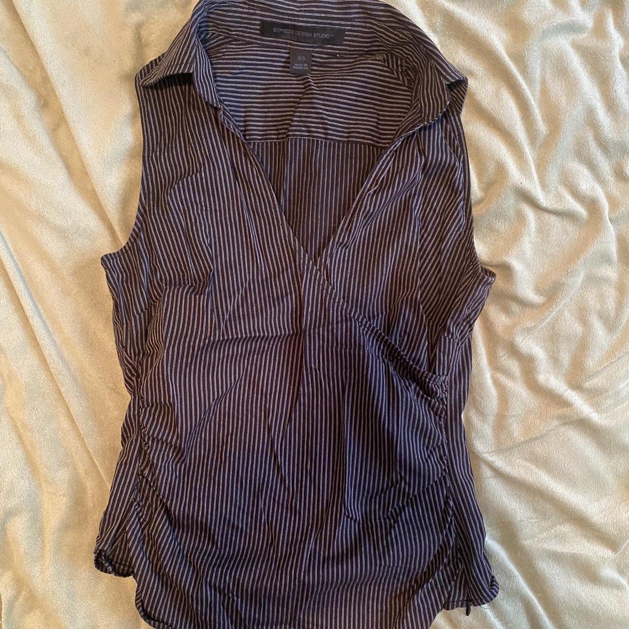 Express vest, really flattering on, gives the... Depop