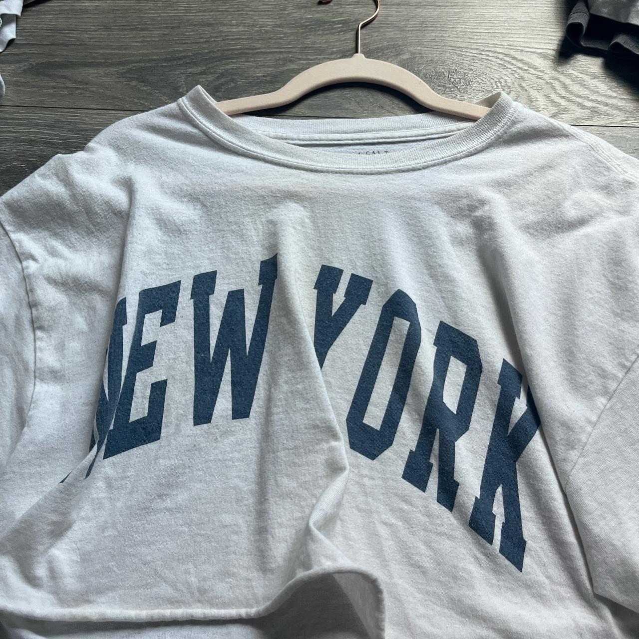 White/green New York shirt ( size small) - Depop