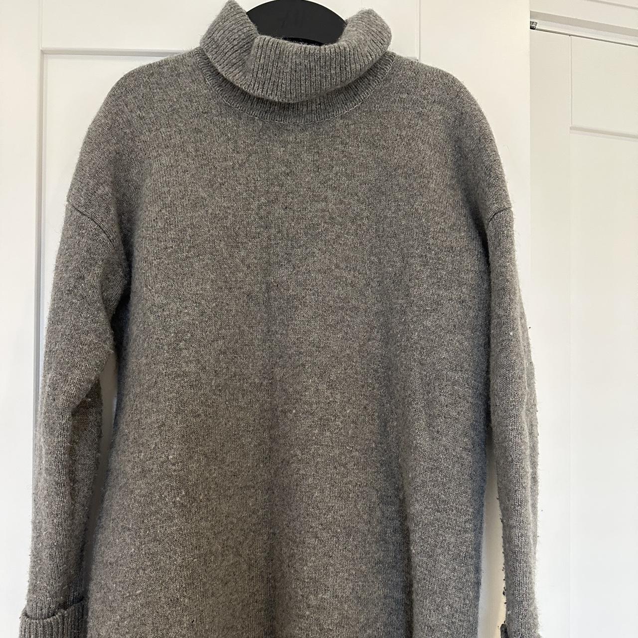 WHISTLES Grey High Neck Jumper. Size XS, worn but... Depop