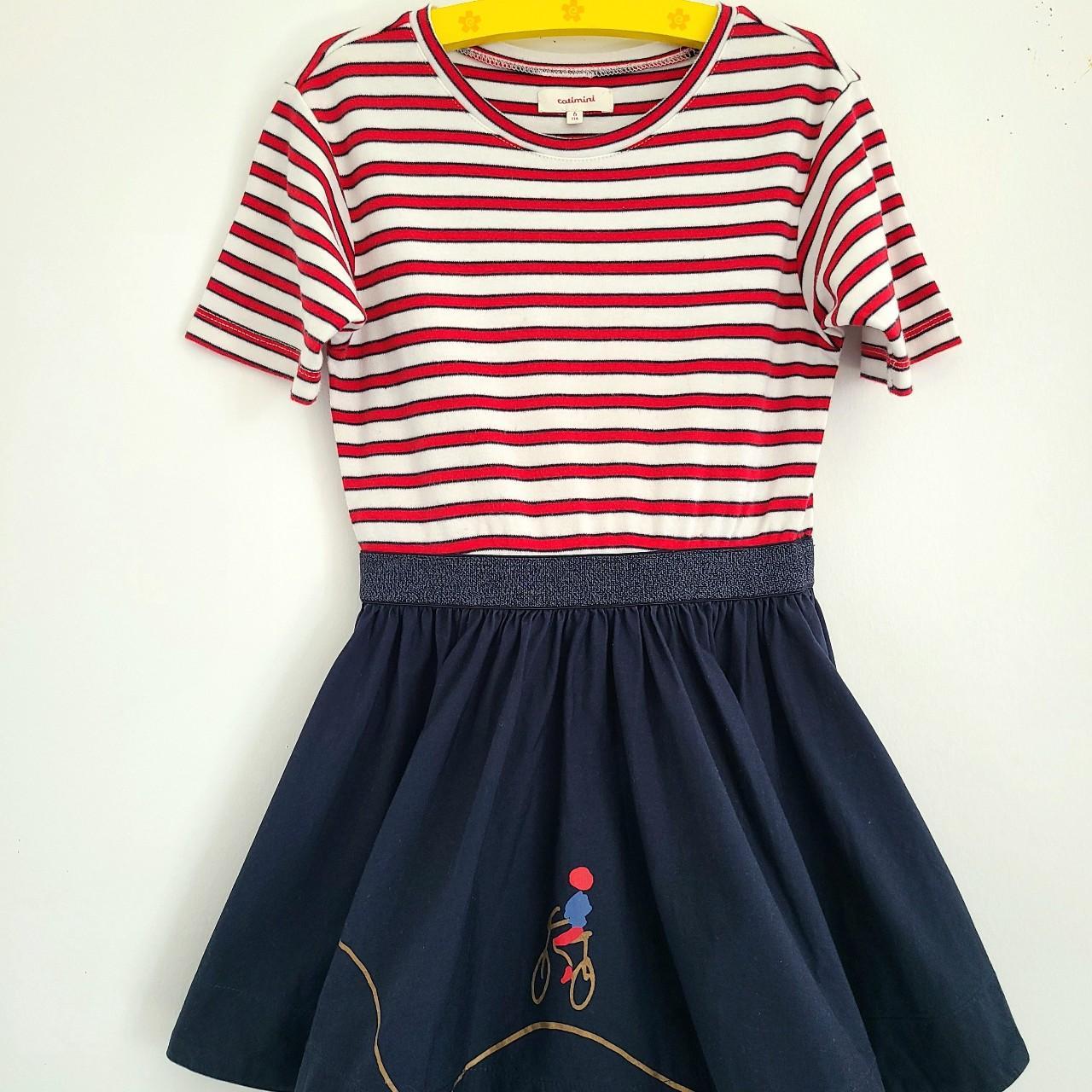 Catimini Red and Navy Dress
