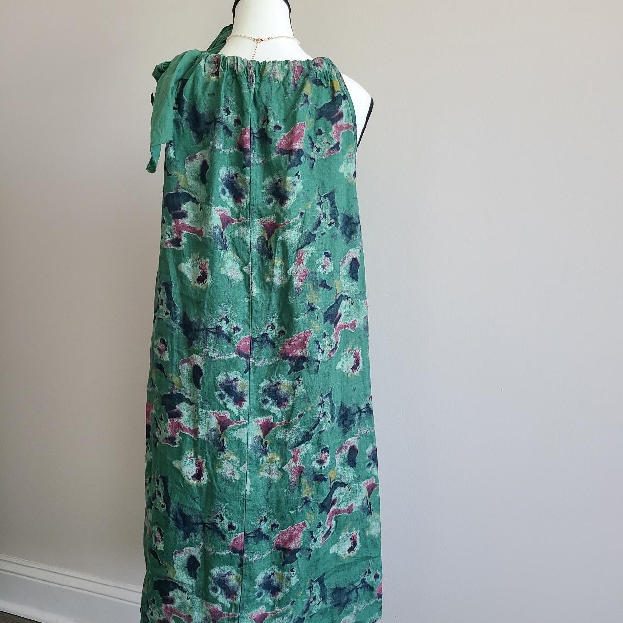 Bellambia Made In Italy Linen Halter Dress Size Depop