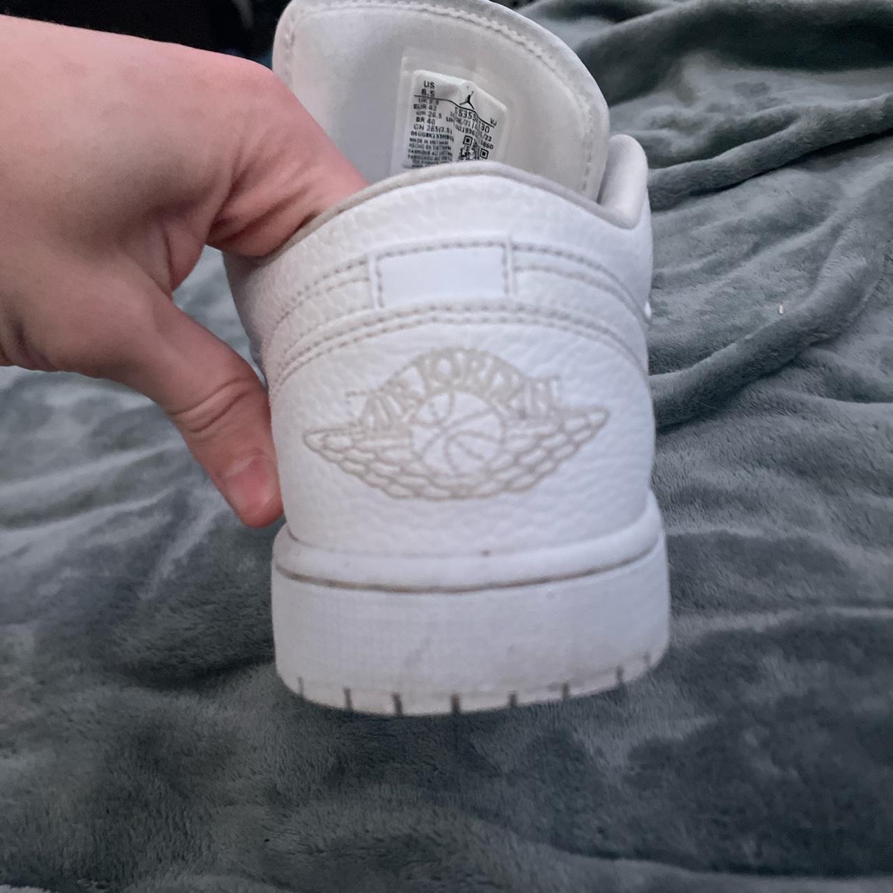 all white jordan 1 size 5