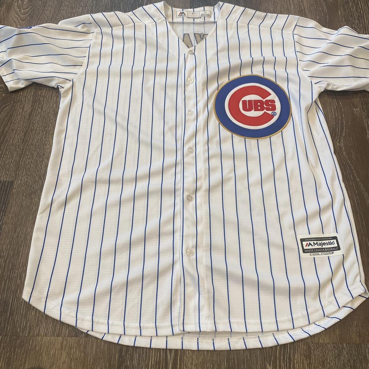 Kris Bryant Chicago Cubs Jersey T-Shirt Size XL Gray Majestic MLB