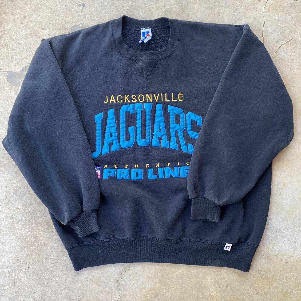 Vintage Jacksonville Jaguars Crewneck Marked as XXL - Depop