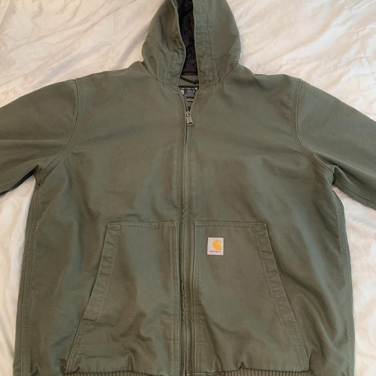 New school olive green Carhartt jacket Size L I... - Depop